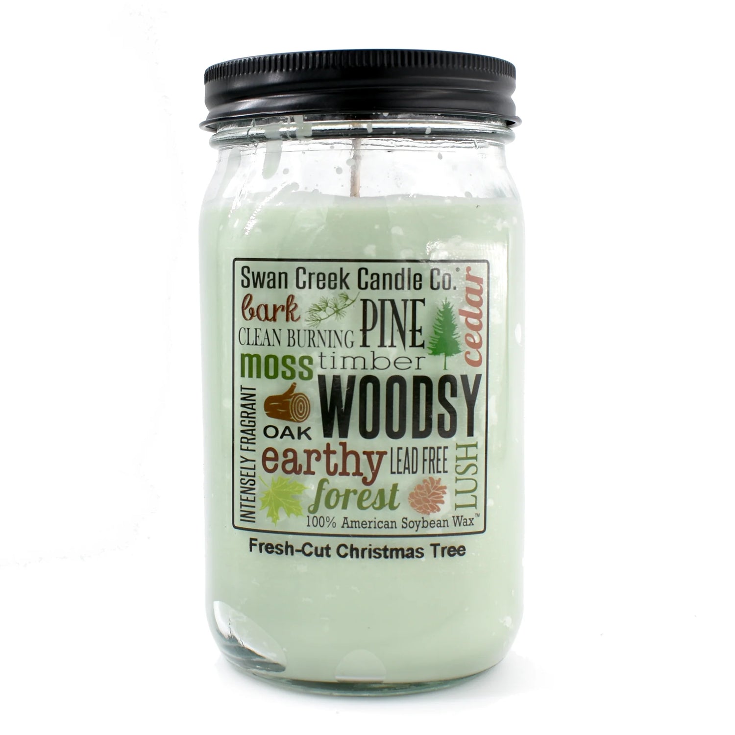 Swan Creek Pantry Jar Candle- Fresh Cut Christmas Tree (Large 24oz)