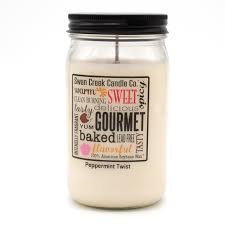 Swan Creek Pantry Jar Candle- Peppermint Twist (Large 24oz)